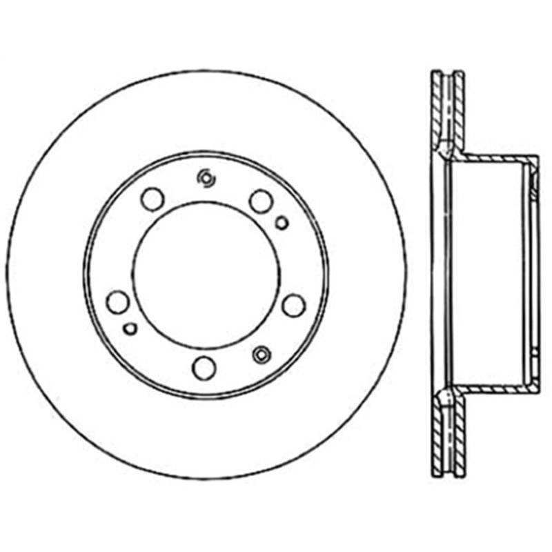 StopTech 90-91 Porsche 944 (Exc Turbo)/92-95 968 (Exc Sport) Slotted Left Front CRYO-STOP Rotor