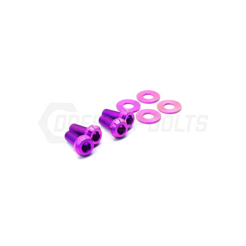 Dress Up Bolts [22-25 WRX] Titanium Hardware Seat Kit | Blue | SUB-043-Ti-BLU