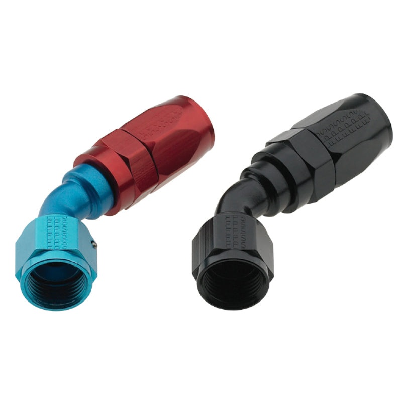 Fragola -10AN Fem x -12AN Hose 45 Degree Expanding Hose End – Blue/Red