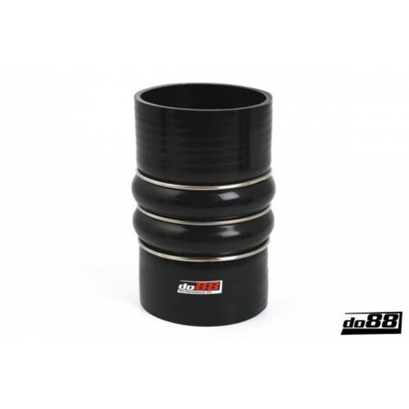 Silicone Hose Black 2-Humps 3,5” (89mm)