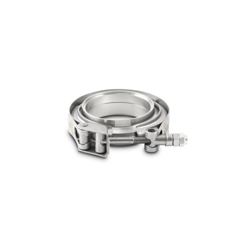 Vibrant T304 SS V-Band Flange Assembly for 2.75in O.D. Tubing incl 2 V-Band flanges & 1 V-Band Clamp