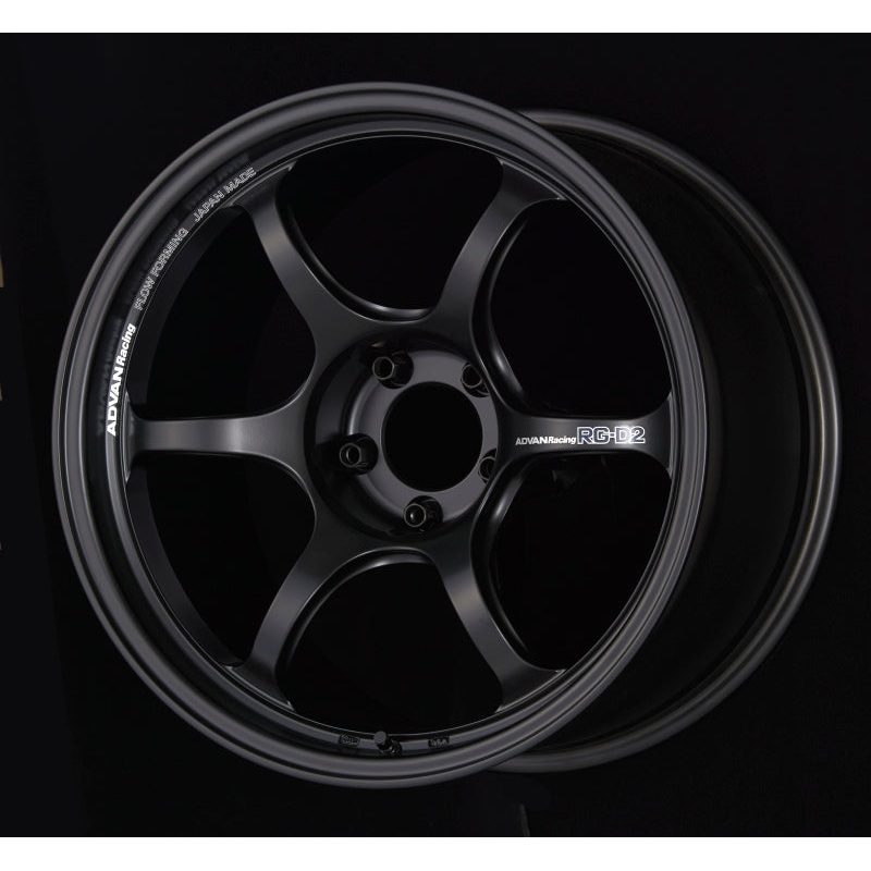 Advan RG-D2 16×5.5 +42 4-100 Semi Gloss Black Wheel
