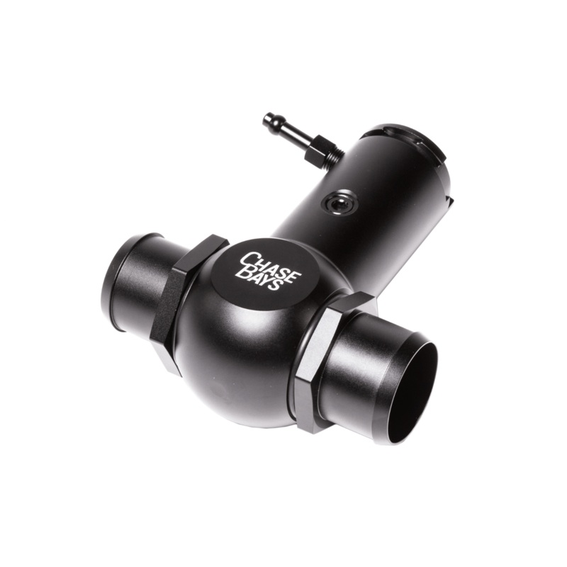 Chase Bays Raw Aluminum Weld-On to -16AN Raised Inline Filler Neck (w/o Cap)