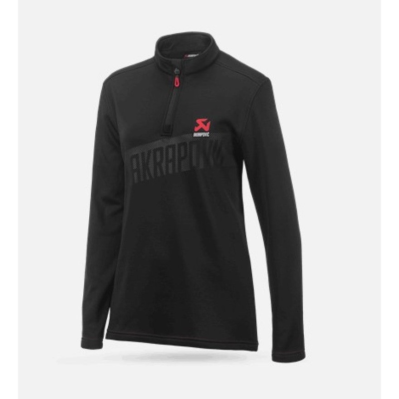 Akrapovic Womens Corpo Turtleneck Zip Black S