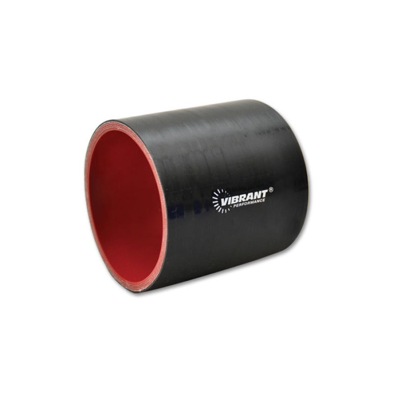 Vibrant 4 Ply Reinforced Silicone Straight Hose Coupling – 4.5in I.D. x 3in long (BLACK)
