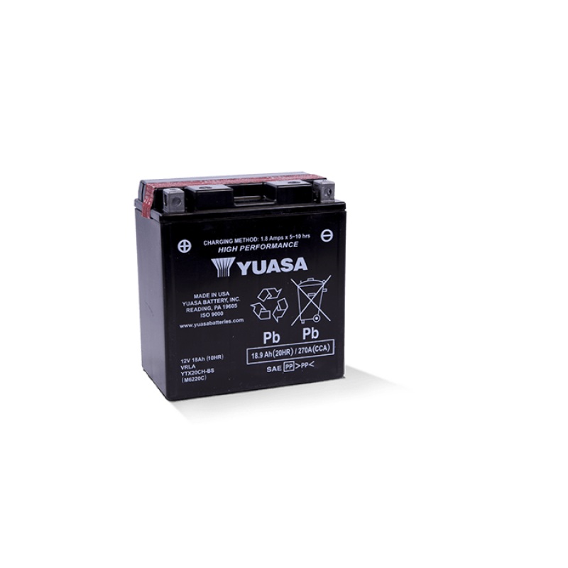Yuasa YTX20CH-BS High Performance AGM Battery (Bottle Supplied)