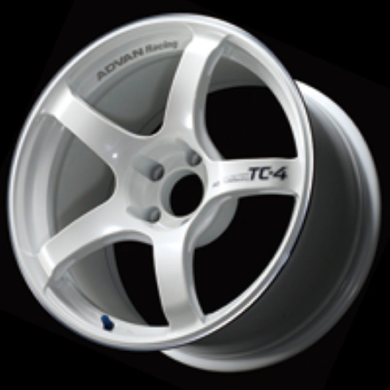 Advan TC4 17×7.5 +40 4-100 Racing White Metallic & Ring Wheel
