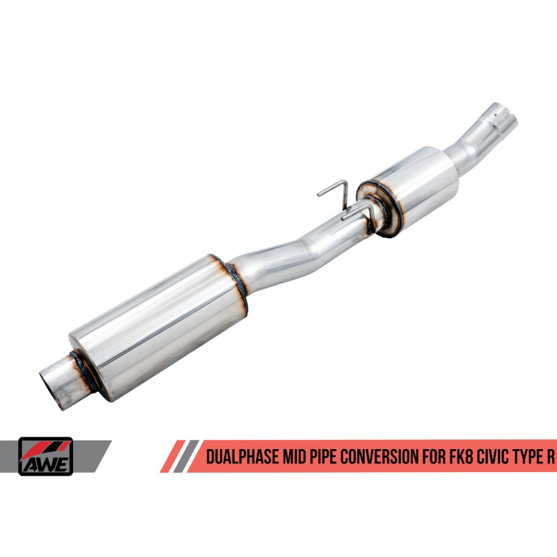 AWE Tuning Dual-Phase Mid Pipe Honda Civic Type R 2017+ | 3815-11666