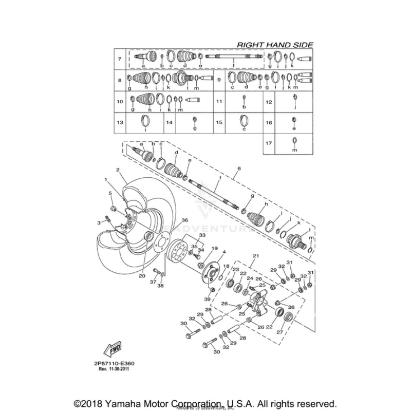 Ball Joint Set RH by Yamaha