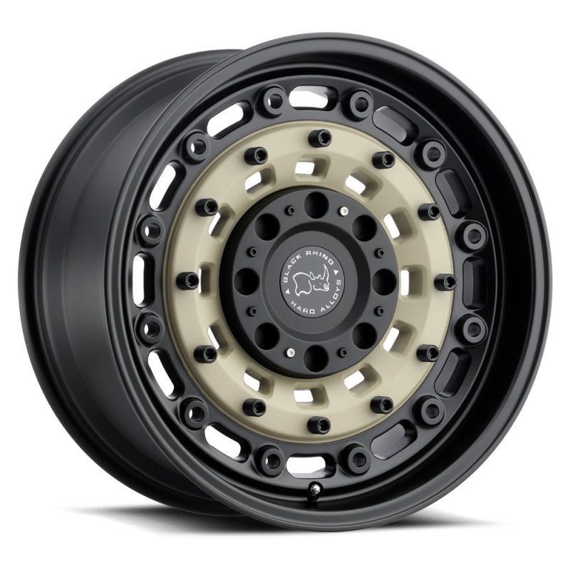 17×9.5 Black Rhino Arsenal Sand On Black Wheel