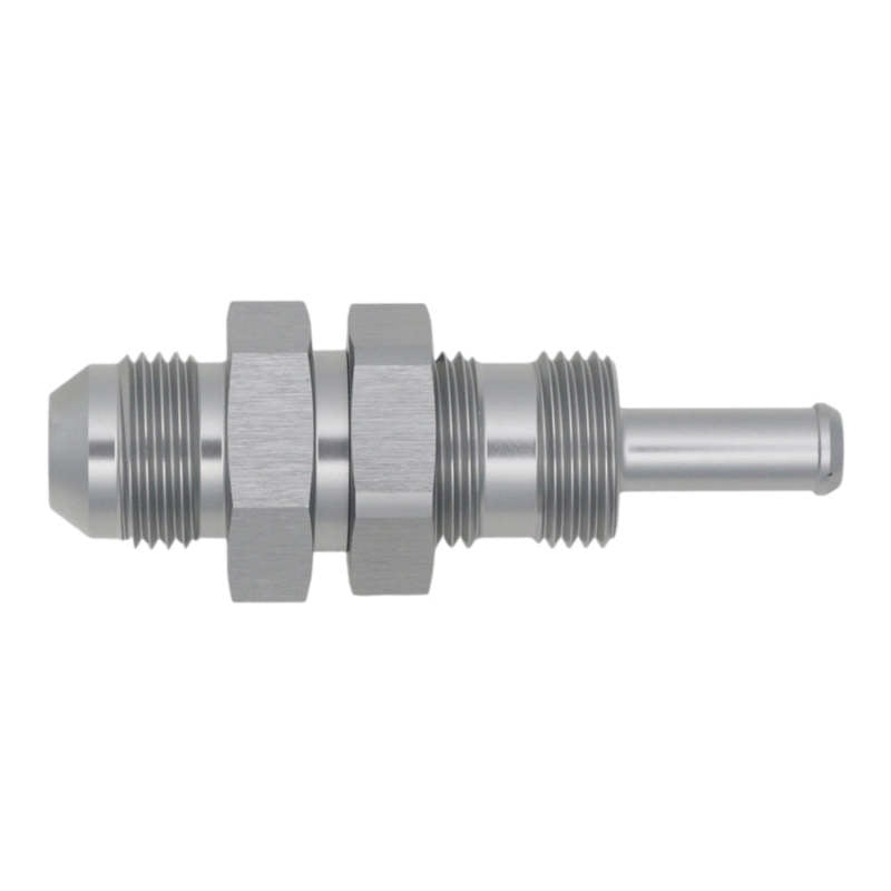 DeatschWerks 8AN Male Flare to Straight 5/16in Single Hose Barb – Anodized DW Titanium