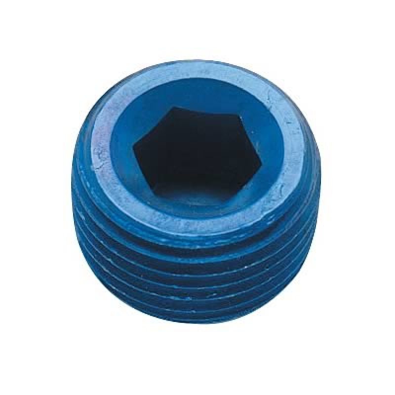Fragola 3/8 NPT Internal Pipe Plug – Blue