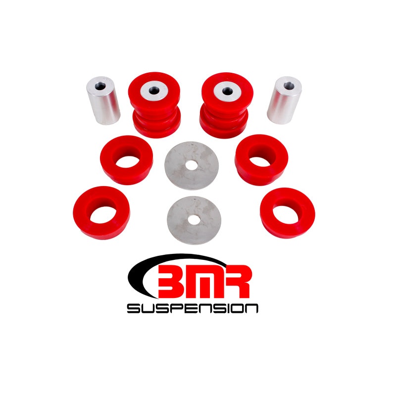 BMR 15-17 S550 Mustang Rear Cradle Bushing Kit (Polyurethane) – Red