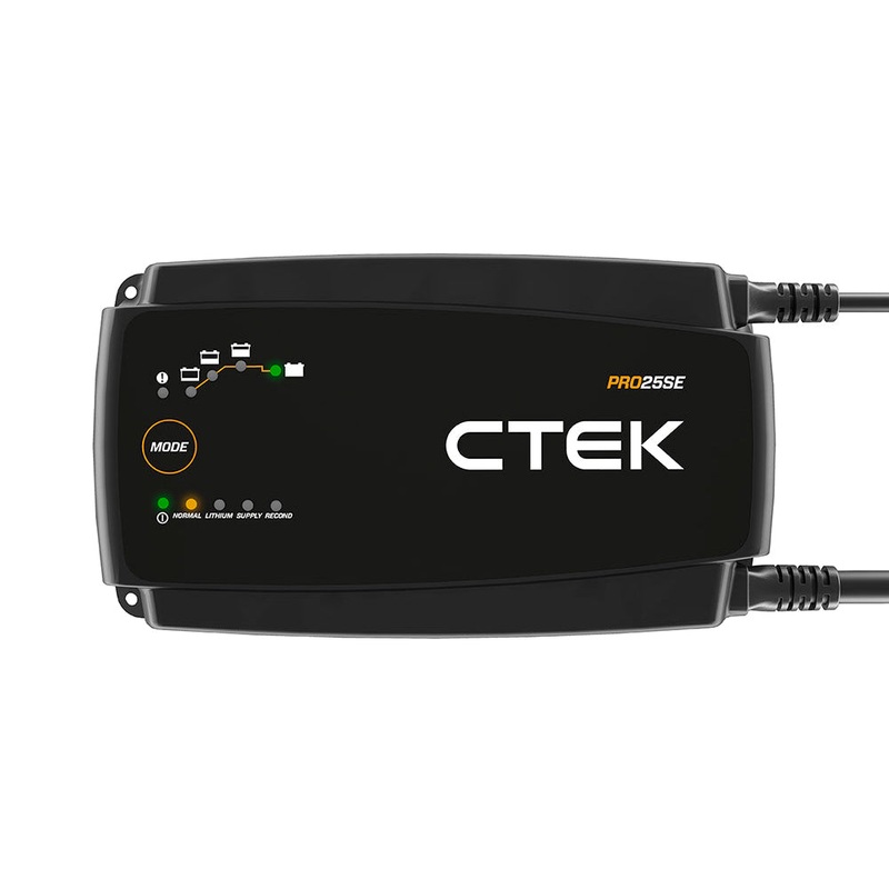 CTEK PRO25SE Battery Charger – 50-60 Hz – 12V – 19.6ft Extended Charging Cable