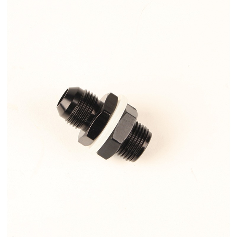 Fragola -12AN Fuel Cell Bulkhead w/ Washers and Nut – Black