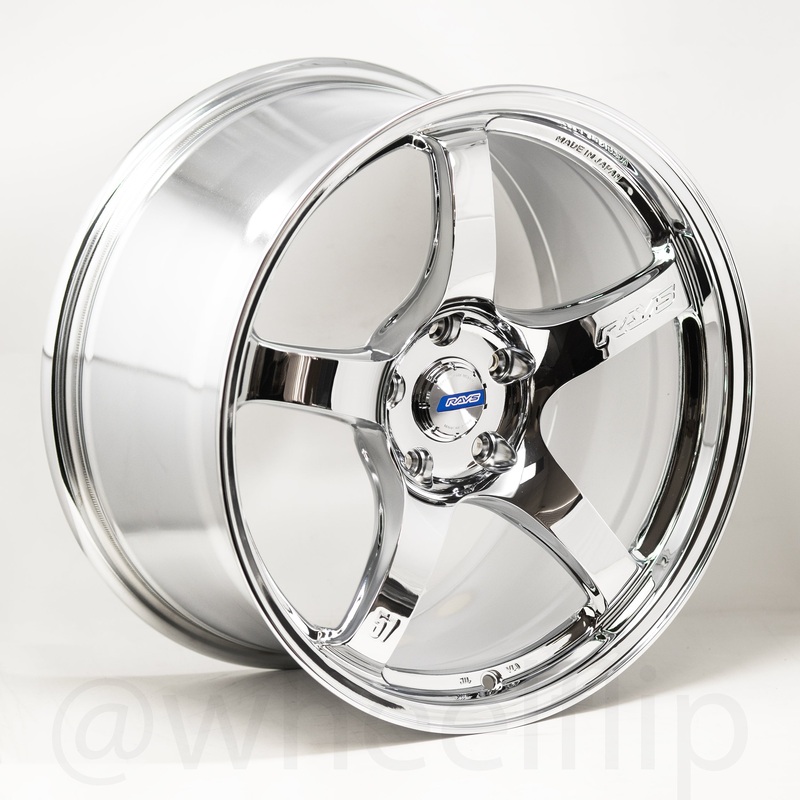 Gram Lights 57CR 18×9.5 +22 5×114.3 Chrome Plating (SET)