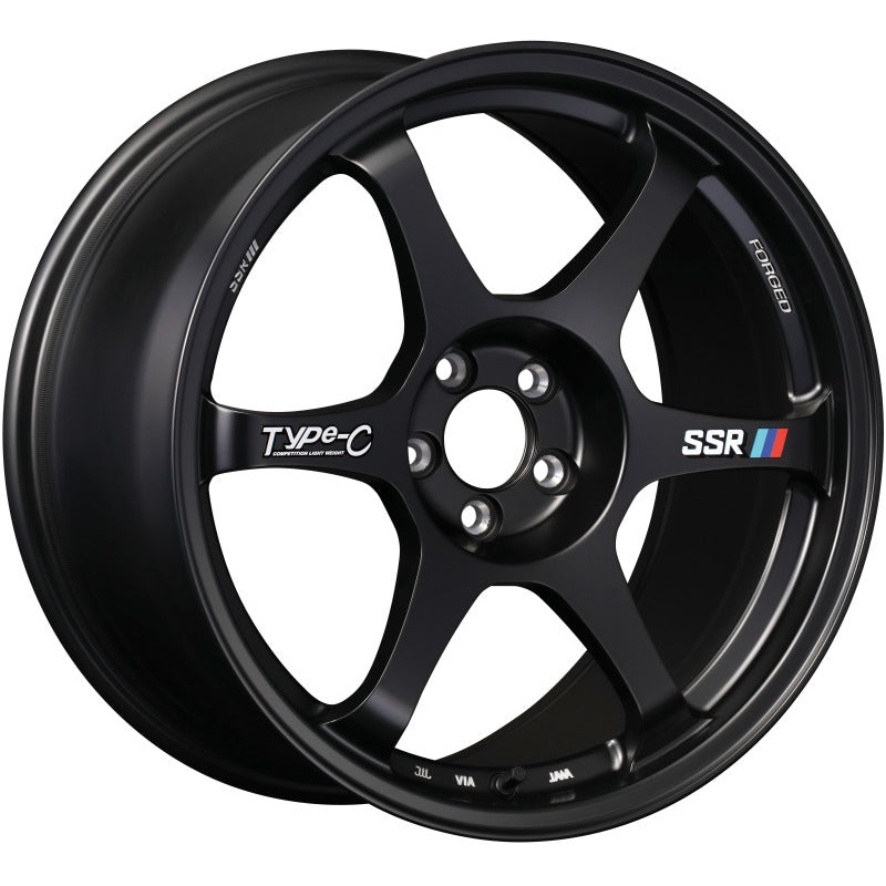 SSR Type-C Forged 18×9.5 +22 5/114.3 – Sprint Black Wheel