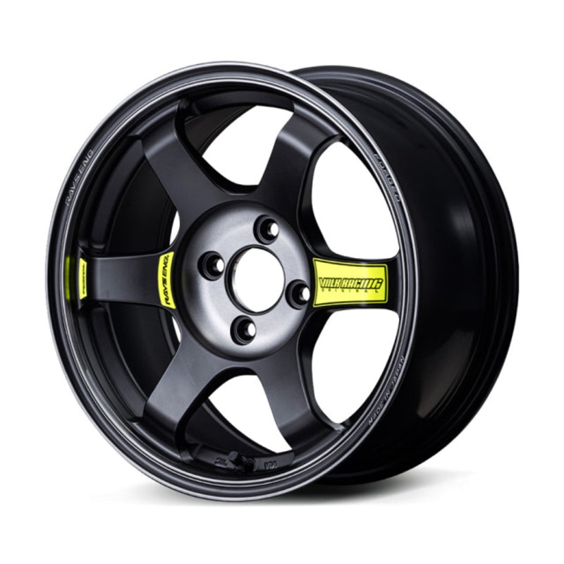 Volk Racing TE37 Saga SL M-Spec Wheel  – 15×7.0 +25 | 4×100 |  Pressed Black