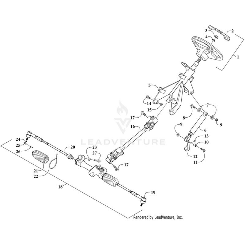 Wheel Assy Steering By Arctic Cat