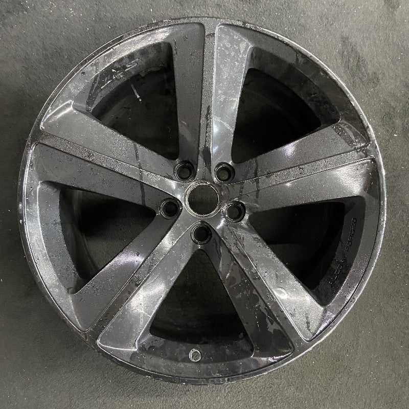 20″ CHALLENGER 09-10 20×9 alloy machined finish 5 spoke SRT imprinted between spokes black Original OEM Wheel Rim