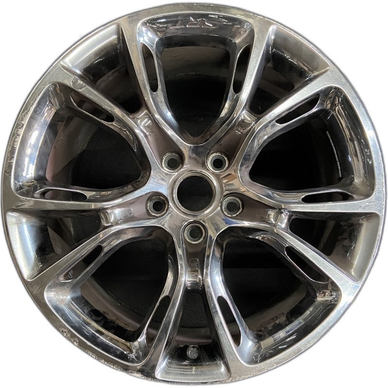 20″ GRAND CHEROKEE 14 20×10 10 open spokes black chrome opt WF9 Original OEM Wheel Rim