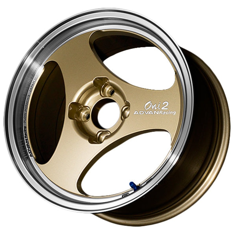 Advan Oni2 Wheel – 15×5.0 +45 | 4×100 | Machining & Champagne Gold