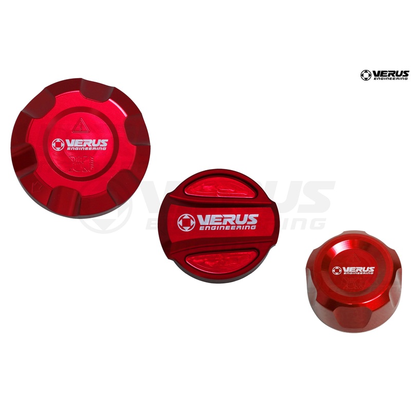 Verus Engineering Anodized Engine Bay Fluid Cap Kit – Mk5 Toyota Supra