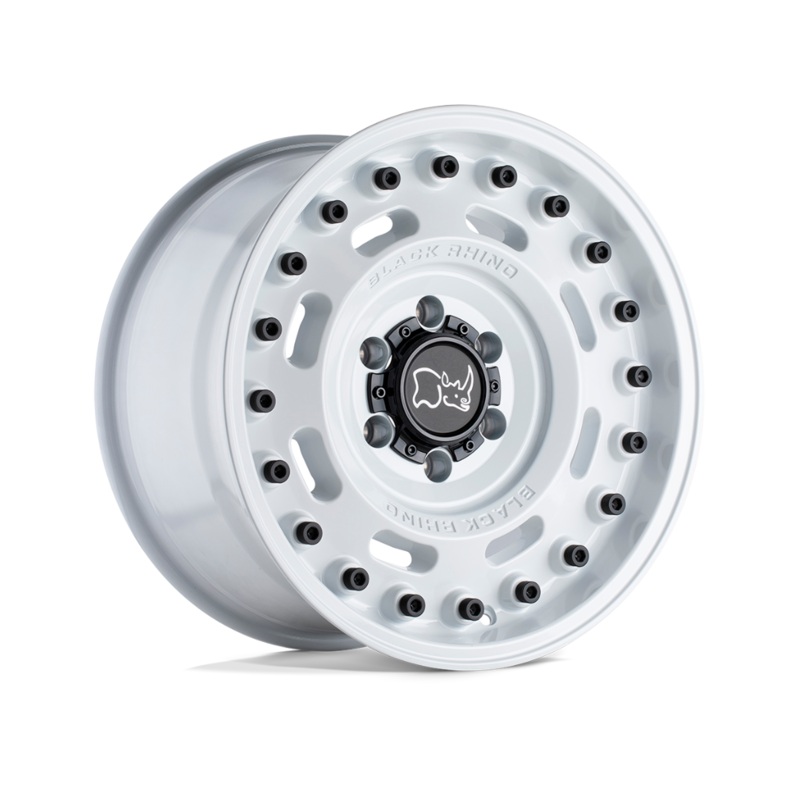 20×9.5 Black Rhino Axle Gloss White