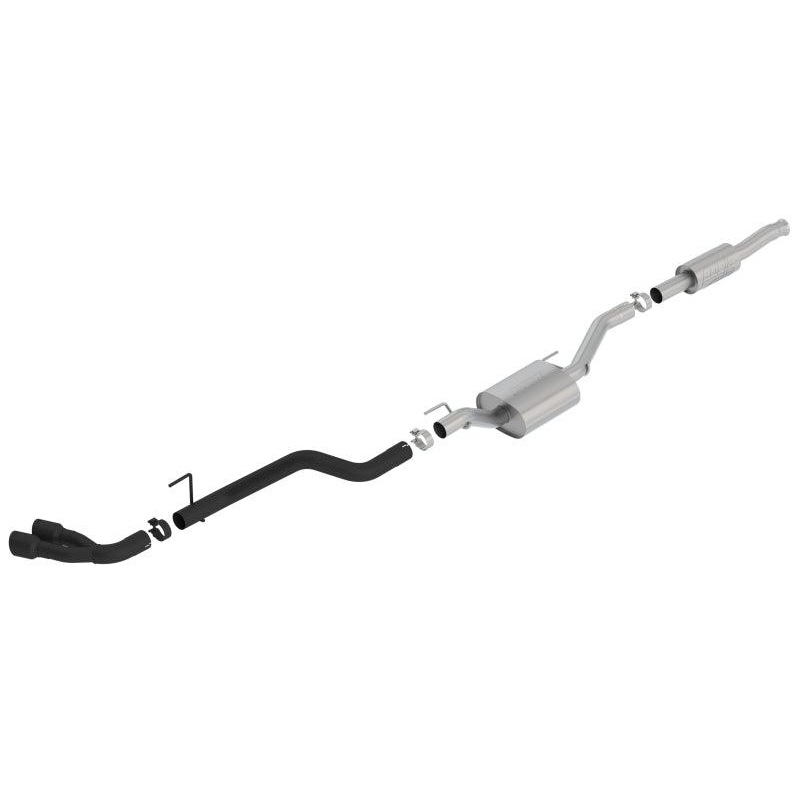 Borla 2020 Jeep Gladiator JT 3.6L V6 AWD ATAK Dual Side Catback w/ Black Tips