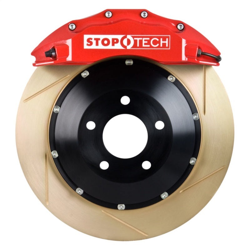 StopTech 08-13 BMW M3/11-12 1M Coupe Front BBK w/ Red ST-60 Calipers Zinc Slotted 380x35mm Rotor