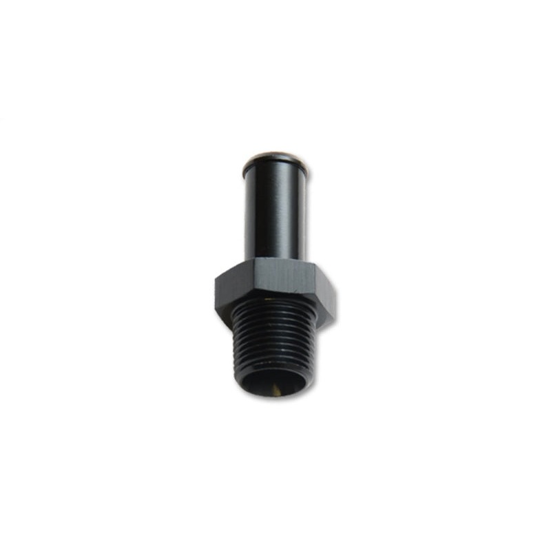Vibrant 1/4in NPT to 3/8in Barb Straight Fitting – Aluminum