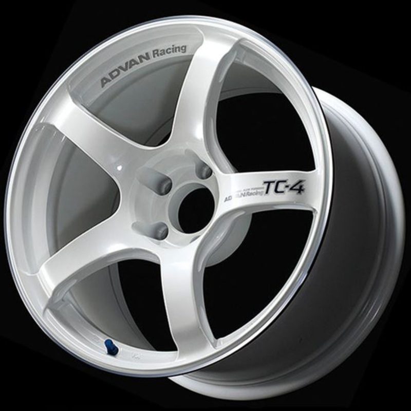 Advan TC-4 Wheel – 17×7.5 +48 | 5×114.3 | Racing White Metallic & Ring