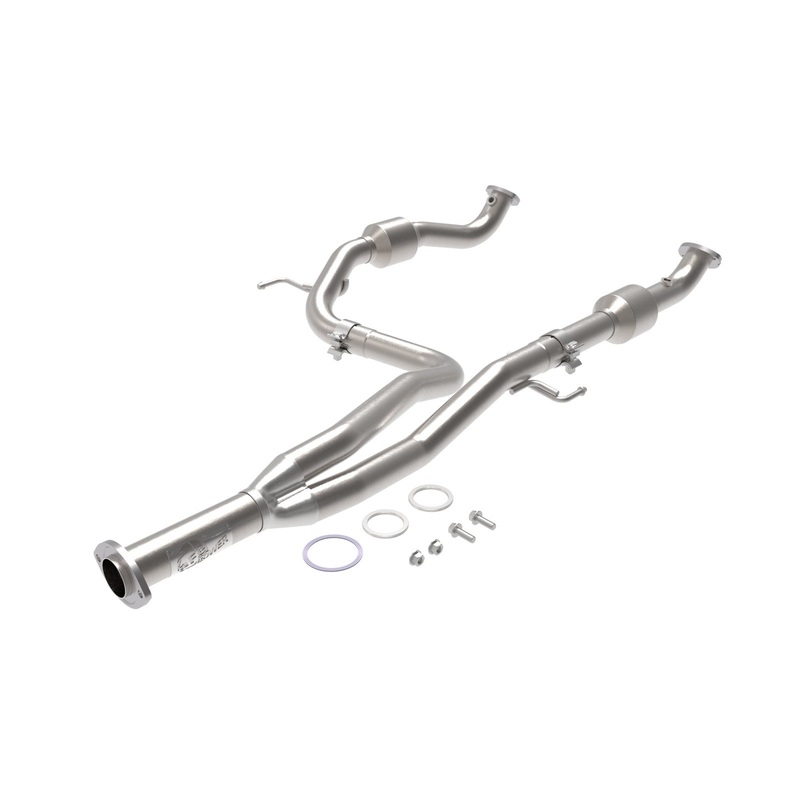 aFe 16-17 Tacoma V6-3.5L Twisted Steel 2.5in 409 SS Y-Pipe | 2WD Models Only | 48-46011-RN