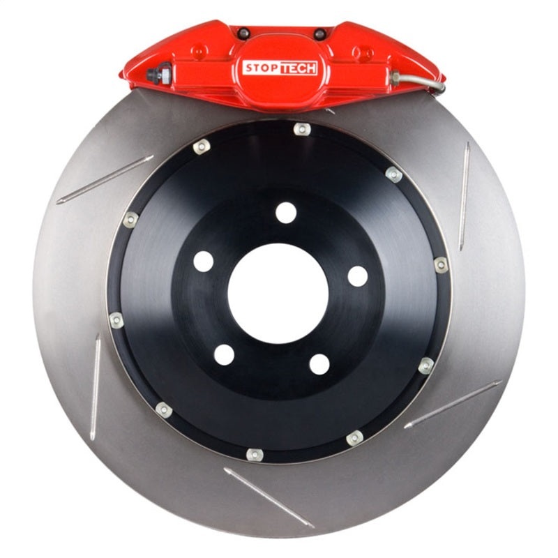 StopTech 13 Subaru BRZ BBK Rear ST-22 Red Calipers 345×28 Slotted Rotors