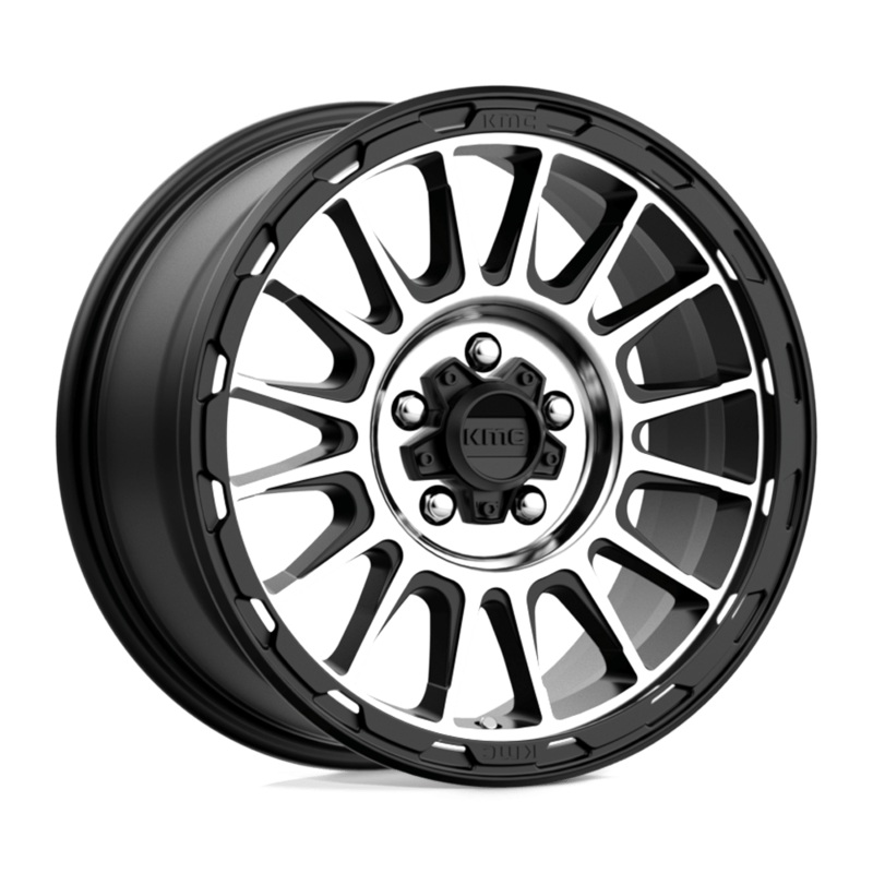 KMC Wheels KM542 Impact 17″ 5×114.3 Satin Black Machined