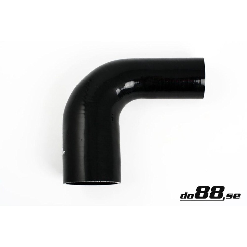 Silicone Hose Black 90 degree 2,5 – 3,5” (63-89mm)