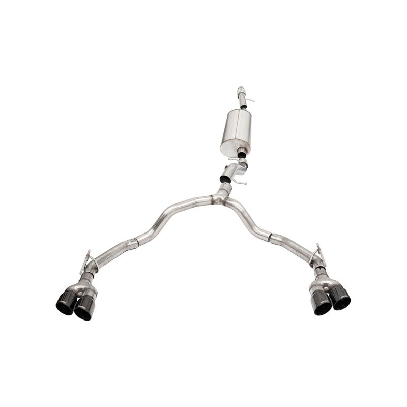 Corsa 2021-2025 Tahoe / GMC Yukon 4DR 6.2L 4WD Dual Rear 3in – 2.75in Sport Cat-Back DW 4in BLKTips