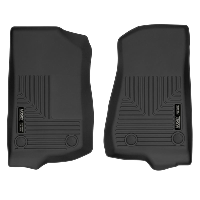 Husky Liners 19-24 Jeep Wrangler JL/JLU X-Act Contour Black Front Floor Liners
