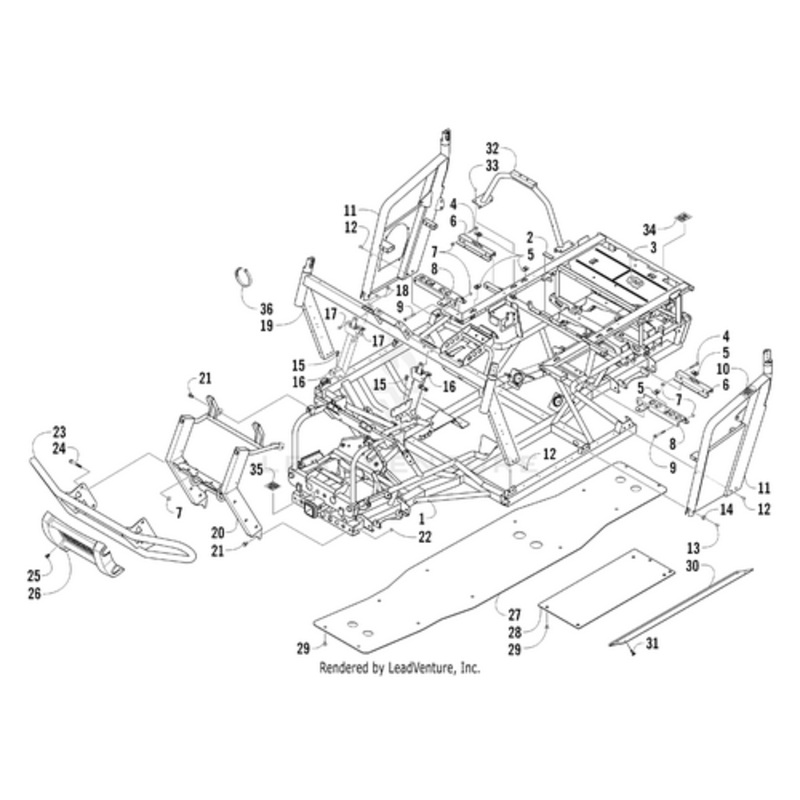 Skid Plate – Center by Arctic Cat