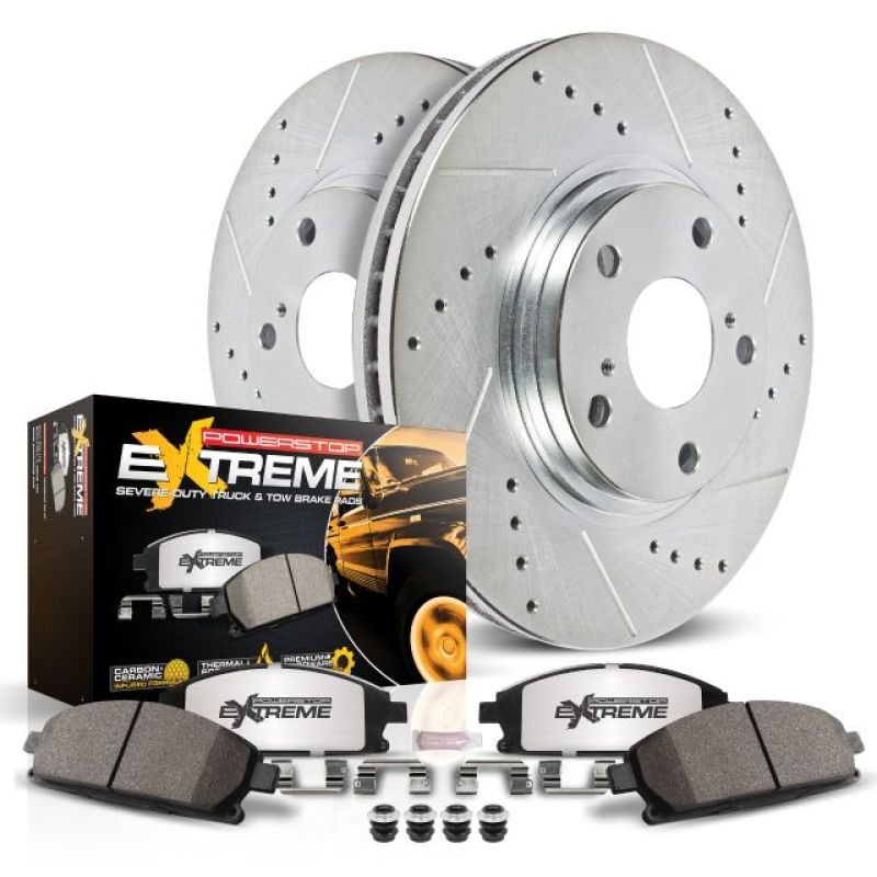 PowerStop Power Stop 16-18 Land Rover Range Rover Evoque Rear Z36 Truck & Tow Brake Kit
