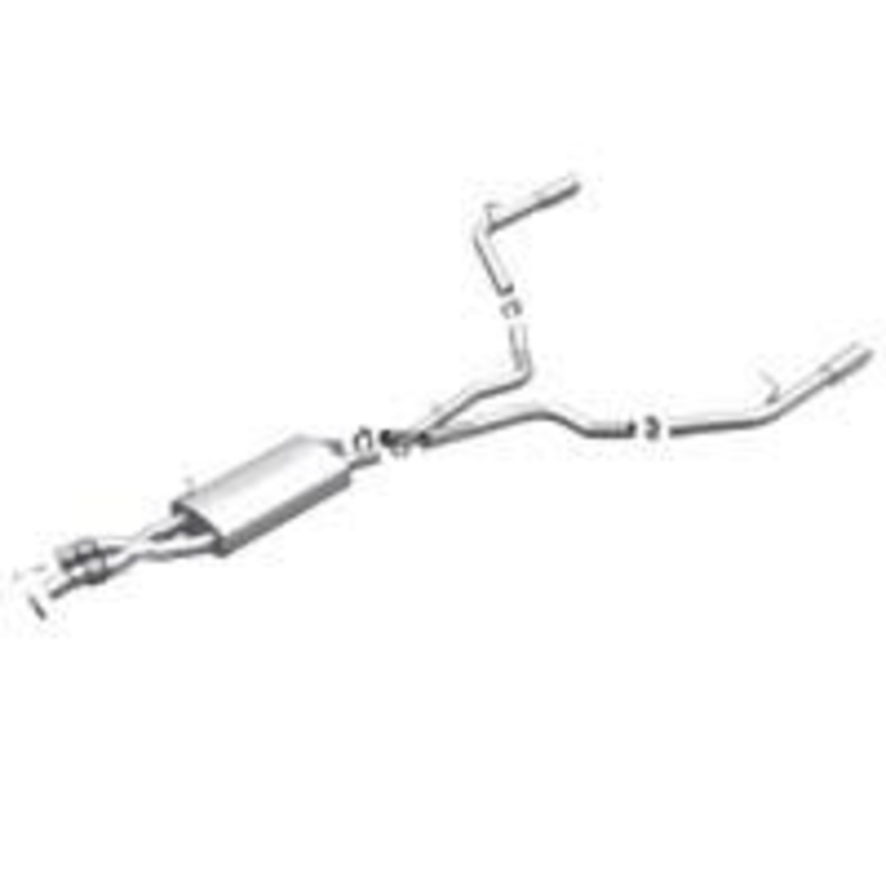 2010-2012 Range Rover Cat Back Exhaust; Dual Split Rear Exit by Magnaflow (15579)