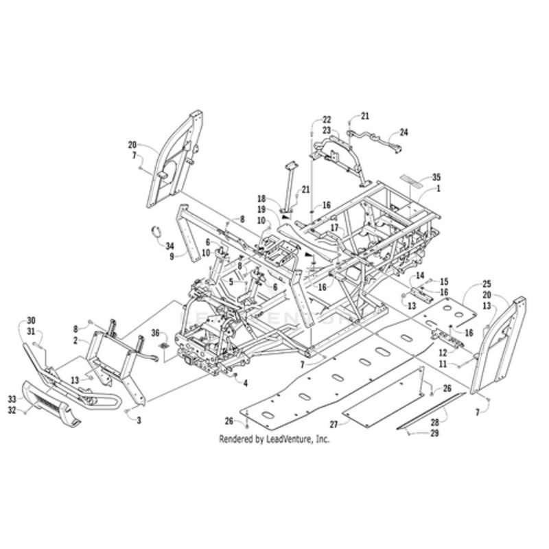 Seat Support – Right by Arctic Cat