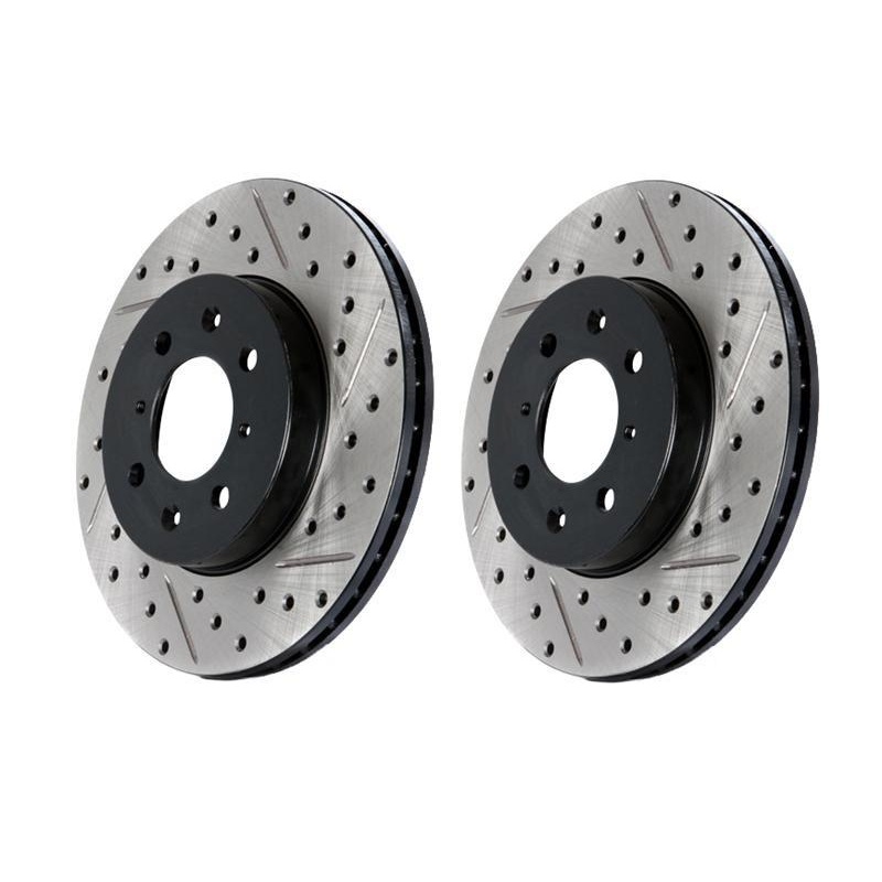 StopTech Slotted & Drilled Brake Rotor – RL | 2010-2014 Volkswagen Golf GTI (127.33099L)