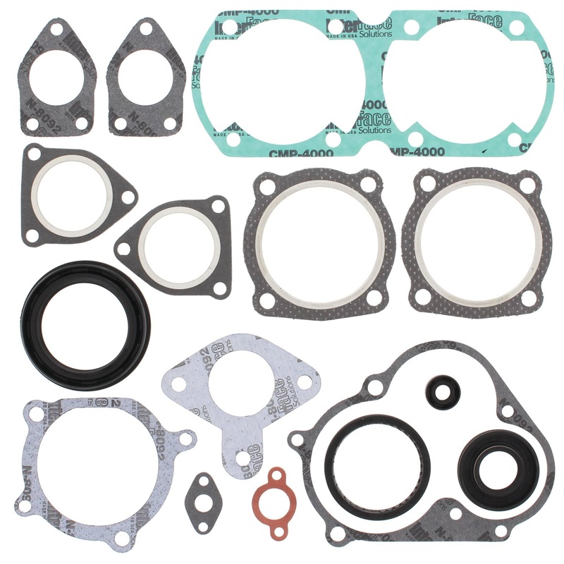 Vertex 711142B Gaskets 1990 Yamaha Enticer ET340TR Complete Gasket Kit w/ Oil Seals