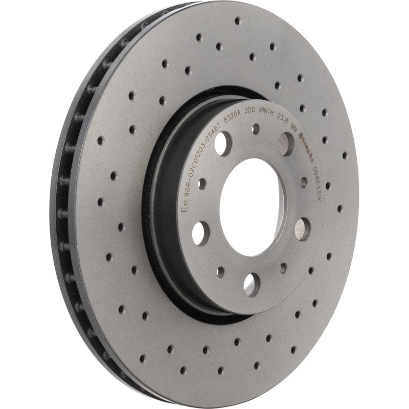 XTRA Drilled Front Disc Brake Rotor – 09.8633.1X