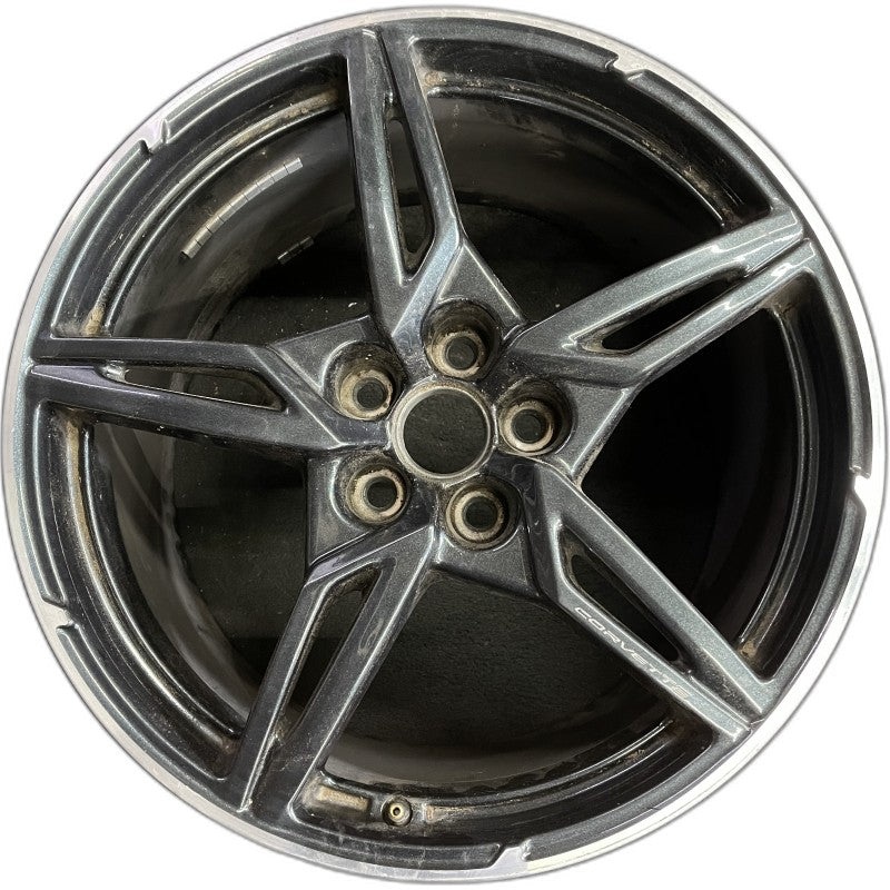 20″ CORVETTE 20-22 rear 20×11 5 spoke black opt Q8Q Original OEM Wheel Rim
