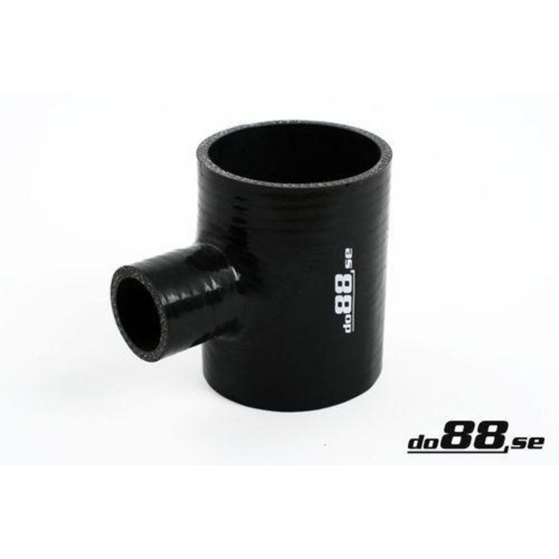 Silicone Hose Black T 3” + 1,25” (76+32mm)
