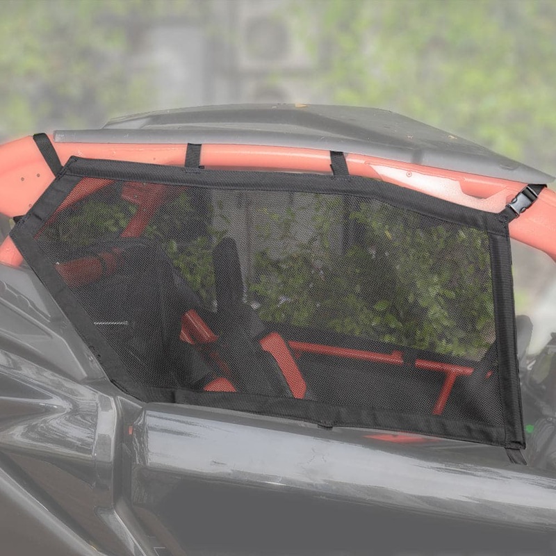 Upper Door Window Nets for Can Am Maverick X3/MAX – Set of Two by Kemimoto