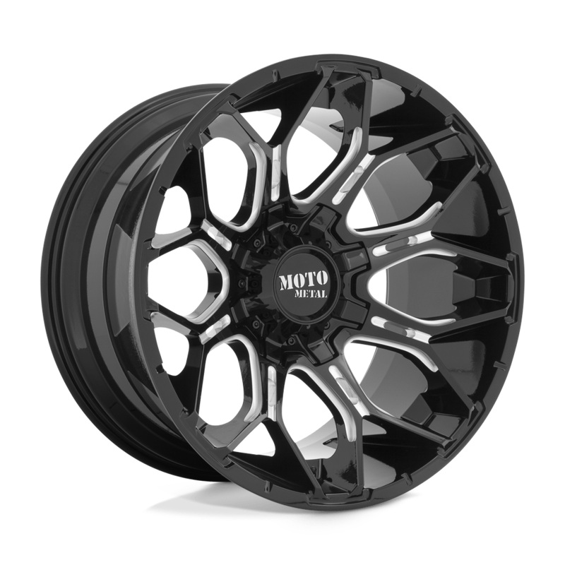 Moto Metal Wheels MO808 Sniper 20″ 6×120/6×139.7 Gloss Black Milled