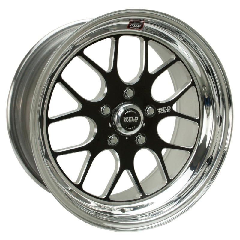 Weld S77 18×8.5 / 5×4.5 BP / 3.7in. BS Black Wheel (Low Pad) – Non-Beadlock